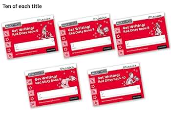 Amazon.com: Read Write Inc. Phonics: Get Writing!: Red Ditty
