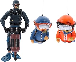 BESTOYARD 3 Peças Decoração Acessórios Para Tanque De Peixes Enfeites De Mergulhador Flutuante Estátua De Mergulhador Flutuante Adorno Acessórios Para Peixes Suprimentos Para Aquário