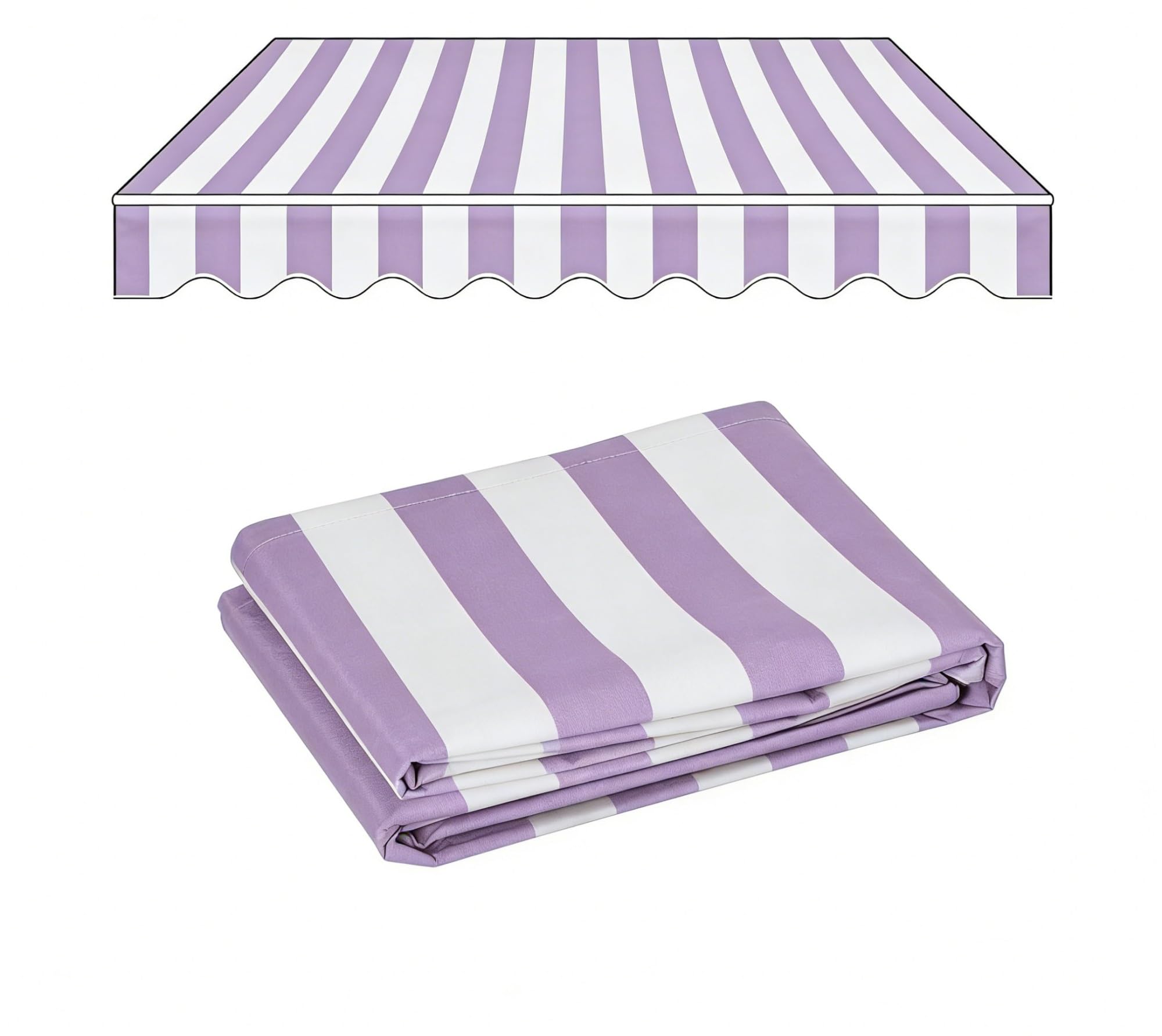Toile pour store banne rétractable Sunsetter Oxford PVC 2.5x2.7m