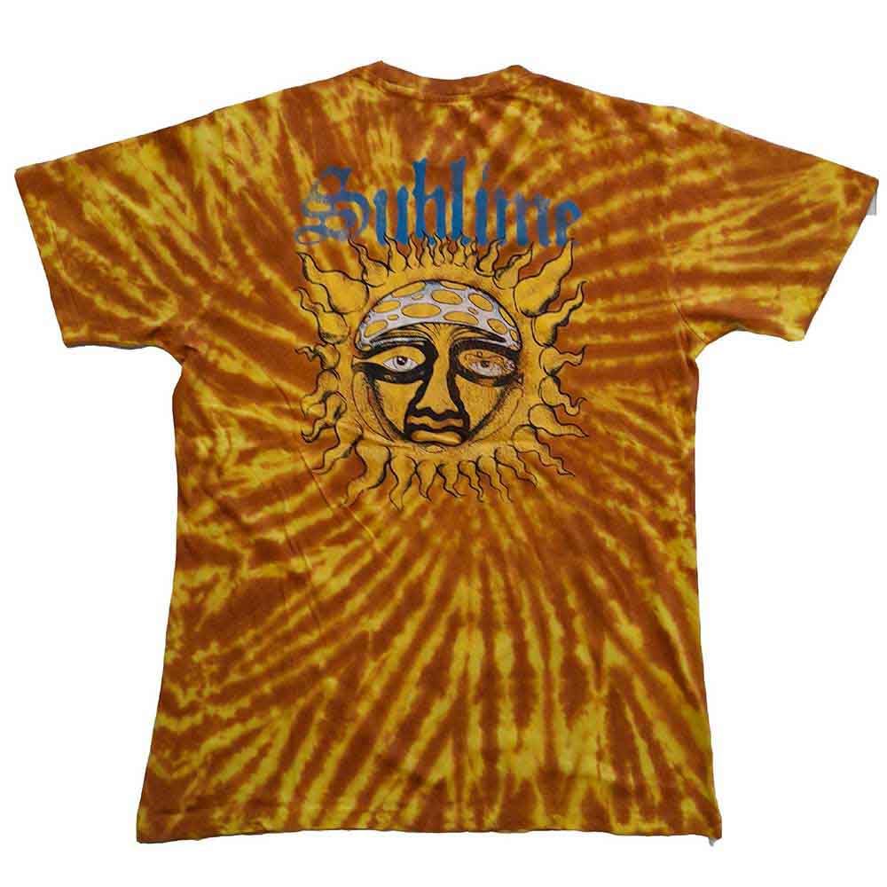 Sublime T Shirt Sun Face Band Logo Official Unisex Tie Dye Orange M