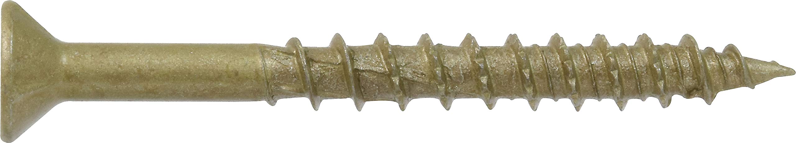 Power Pro One Screws, Flat Head, Bronze Epoxy Coated, #10 x 2-In., 95-Pk. -116843