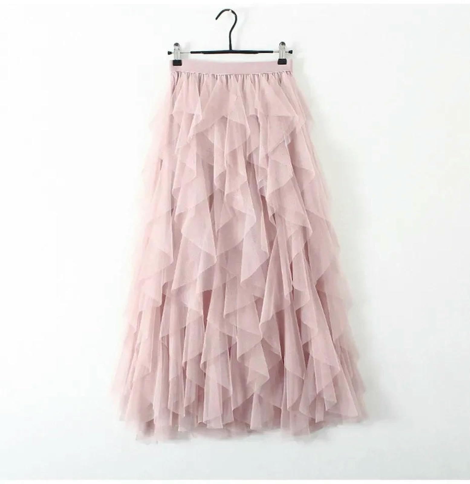 Gonna estiva Gonna Lunga Gonfia Irregolare In Tulle Elasticizzato Da Donna
