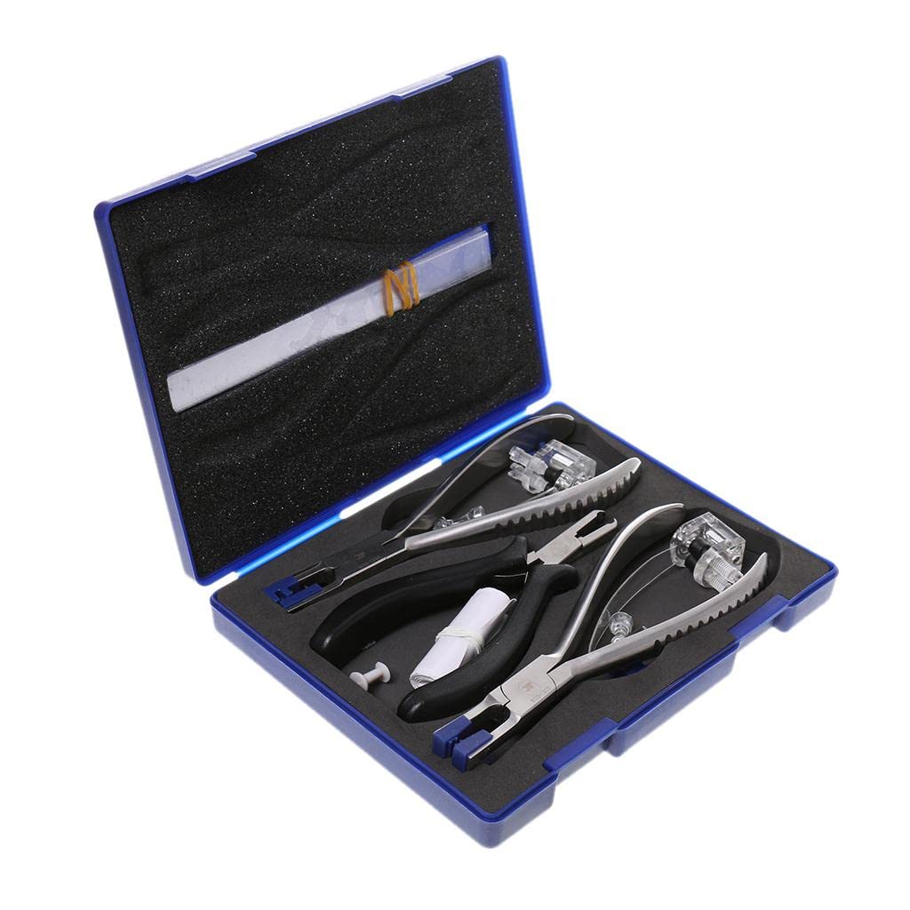 barenx Professionelles Brillen-Reparaturzangen-Set, Brillenrahmen-Einstellwerkzeuge und Nasenpolster, Werkzeug-Set Zange