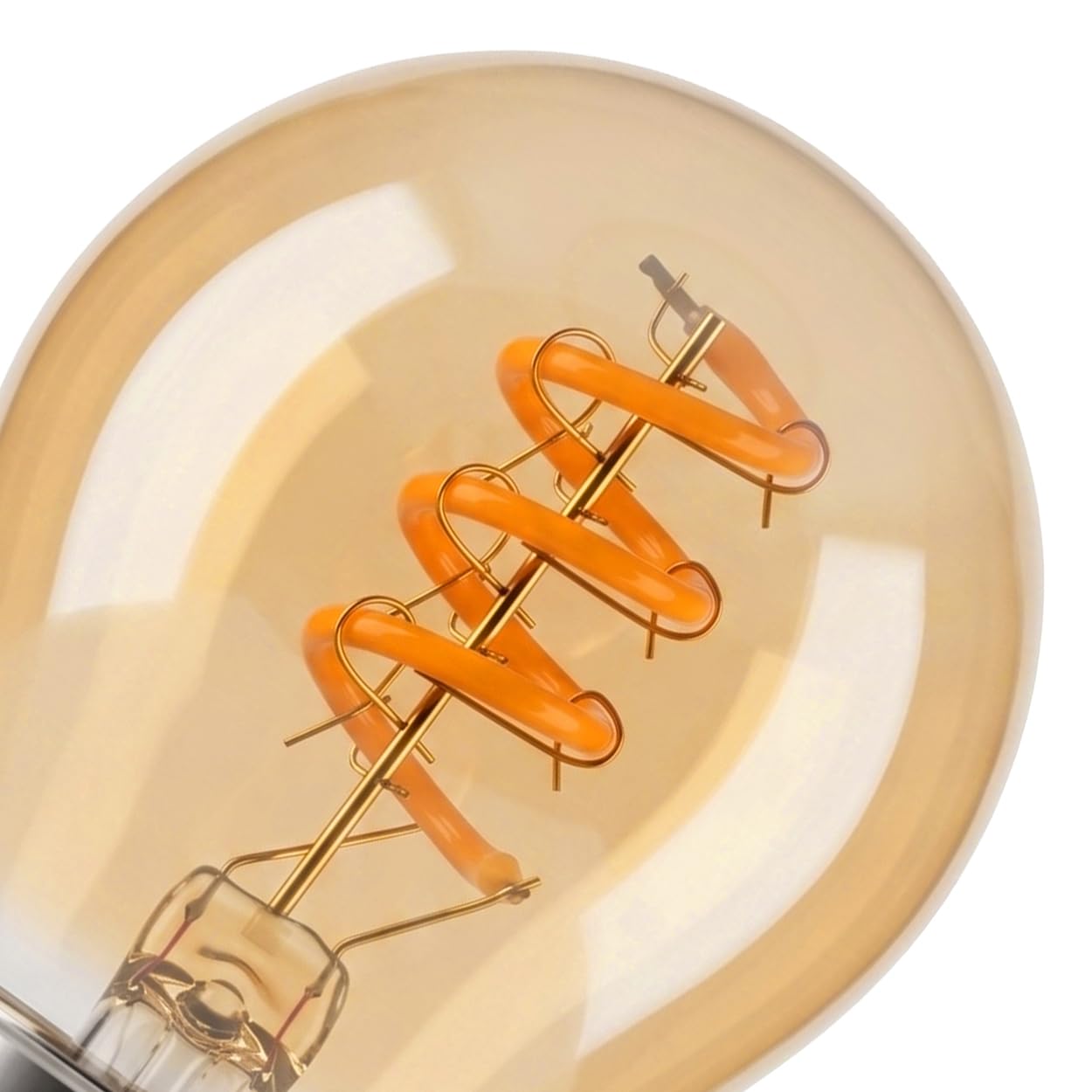 HOFSTEIN E27 LED Warmweiss Glühbirne Vintage Kugel 10er Set 4 Watt 220 Lumen 2200 Kelvin G45 Dimmbar Leuchtmittel für Gemütliche Atmosphäre In Wohnräumen