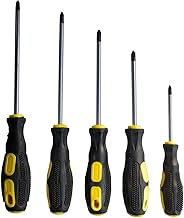 Phillips Screwdriver Set (5 Pack) with Magnetic Tips, Ergonomic Soft Grip - Standard or Precision
