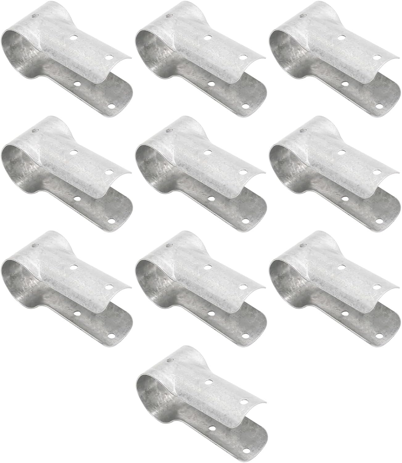 10 Pcs 1-1/4 Inch Greenhouse Pipe TEE Clamps, Greenhouse Shelf Pole T Joint End Pipe Clamps, Carbon Steel Fence Clamps, Farm Shed T Type Bracket Connector Clips