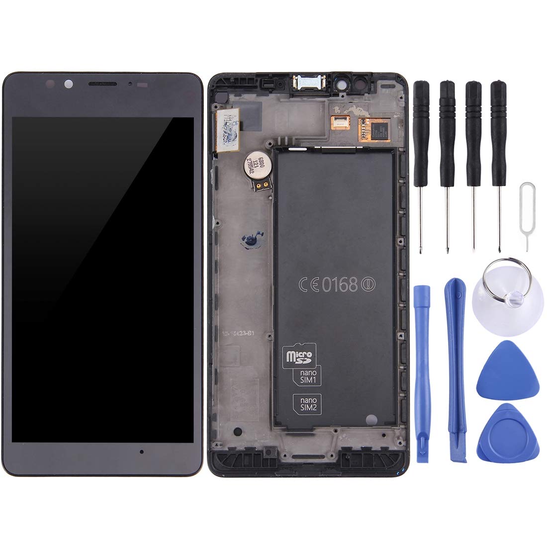 CHENYANLCD Screen and Digitizer Full Assembly with Frame for Microsoft Lumia 950