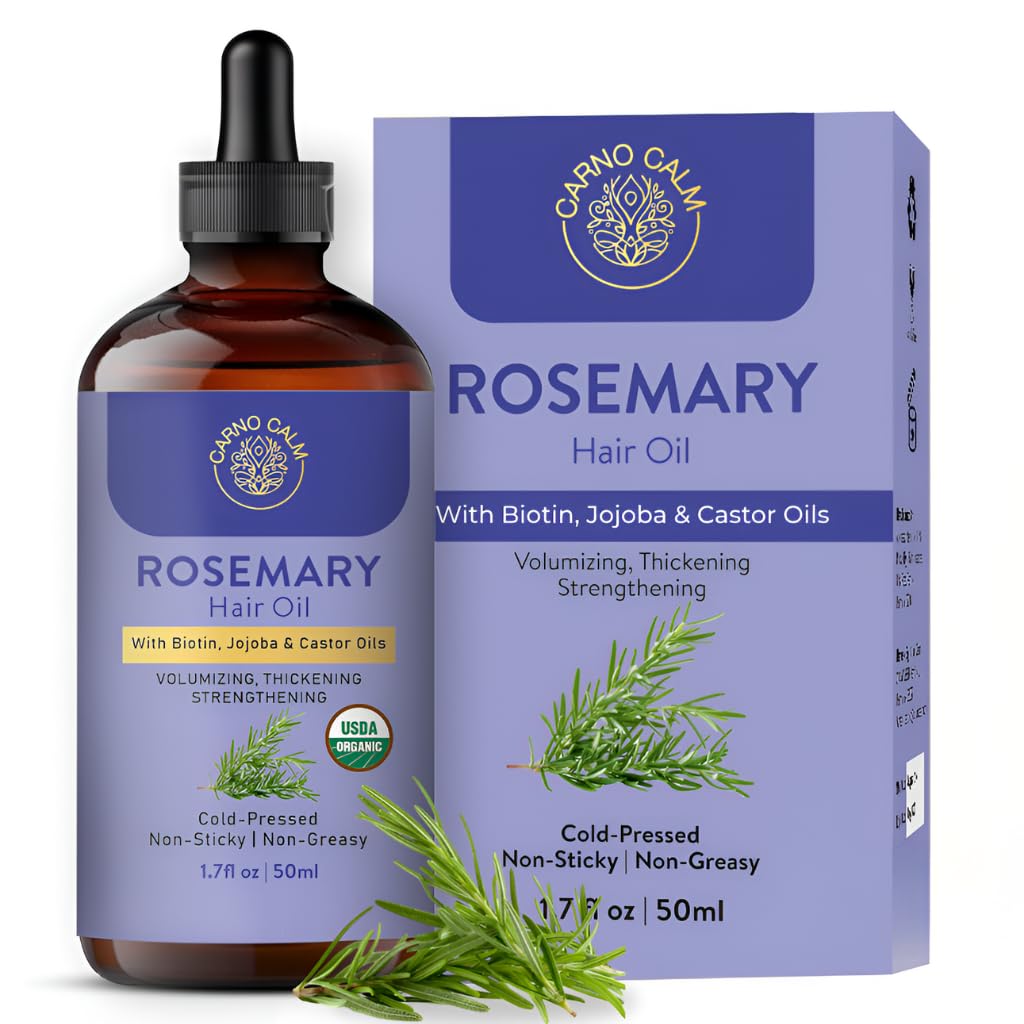 Carno Calm Rosemary Oil 50ml, Yellow, 50 ml (Pack of 1) - Image 2