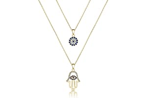 18K Gold Plated Evil Eye Necklace for Women: A Gleaming Talisman of Protection