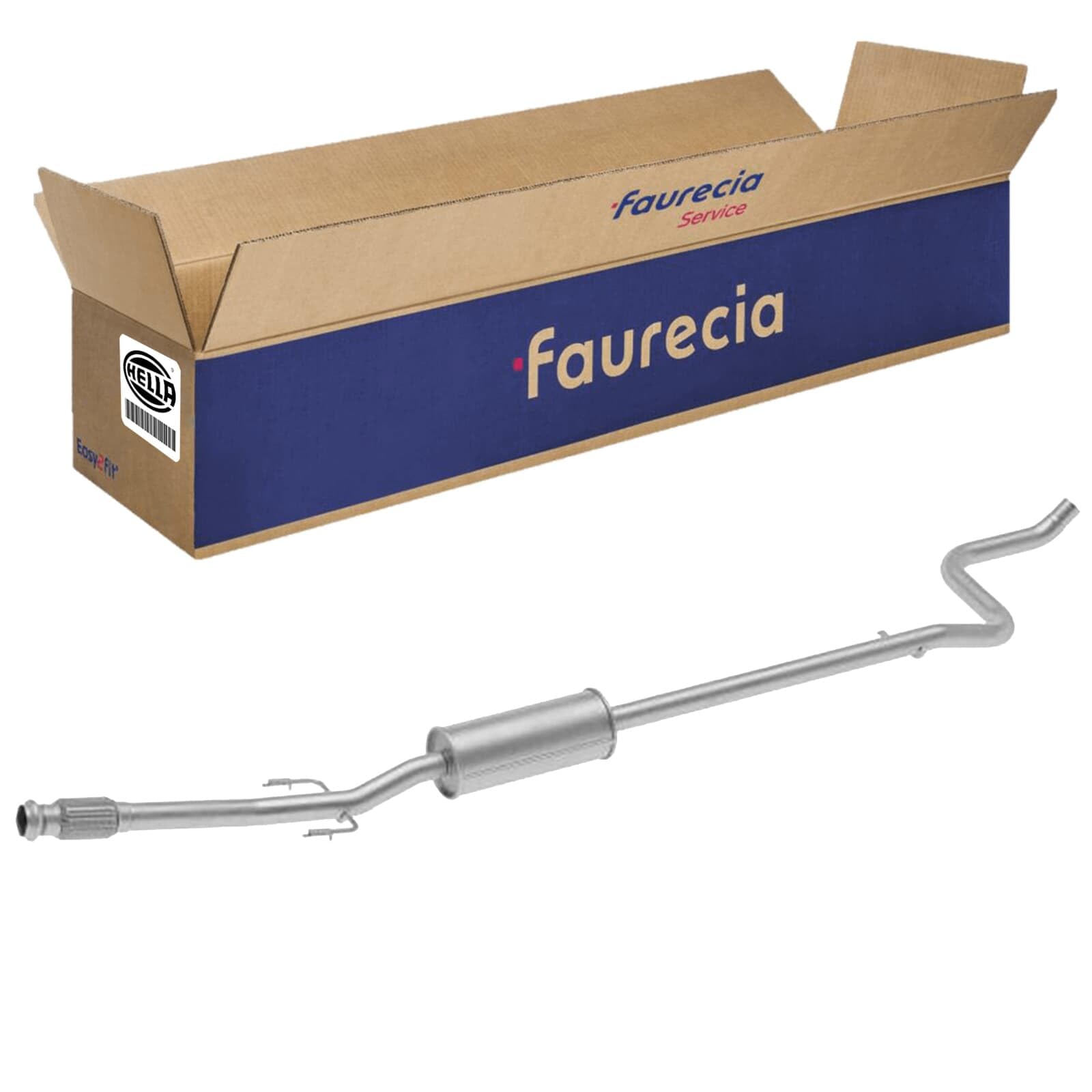 HELLA 8LB 366 021-611 Vorschalldämpfer - Easy2Fit® Kit - vorne - dreiteilig - Set mit Anbauteilen | 8LB 366 021-611 passend für C3 2008