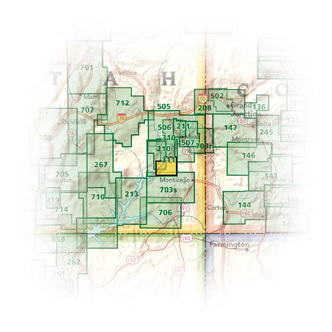 Needles District: Canyonlands National Park Map (National Geographic Trails Illustrated Map, 311) - Image 6