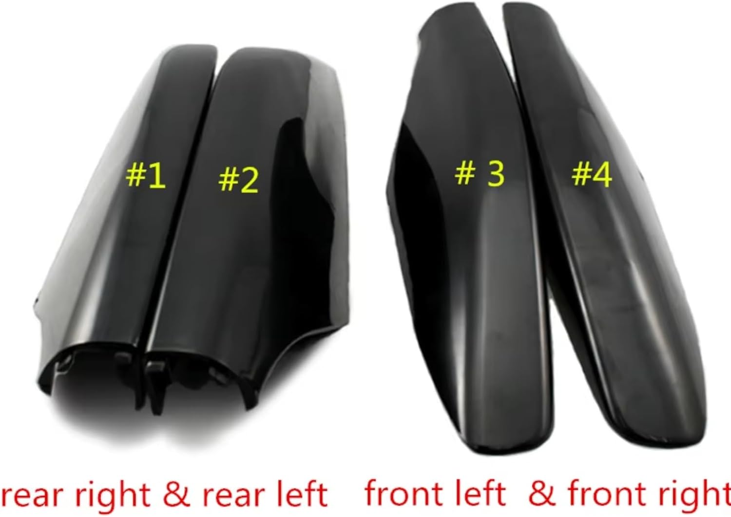 Roof Rack End Cover for Toyota for Land for Cruiser for Prado 120 FJ120 2003-2009 4pcs Roof Rack Cover Rail End Shell Replacement Parts