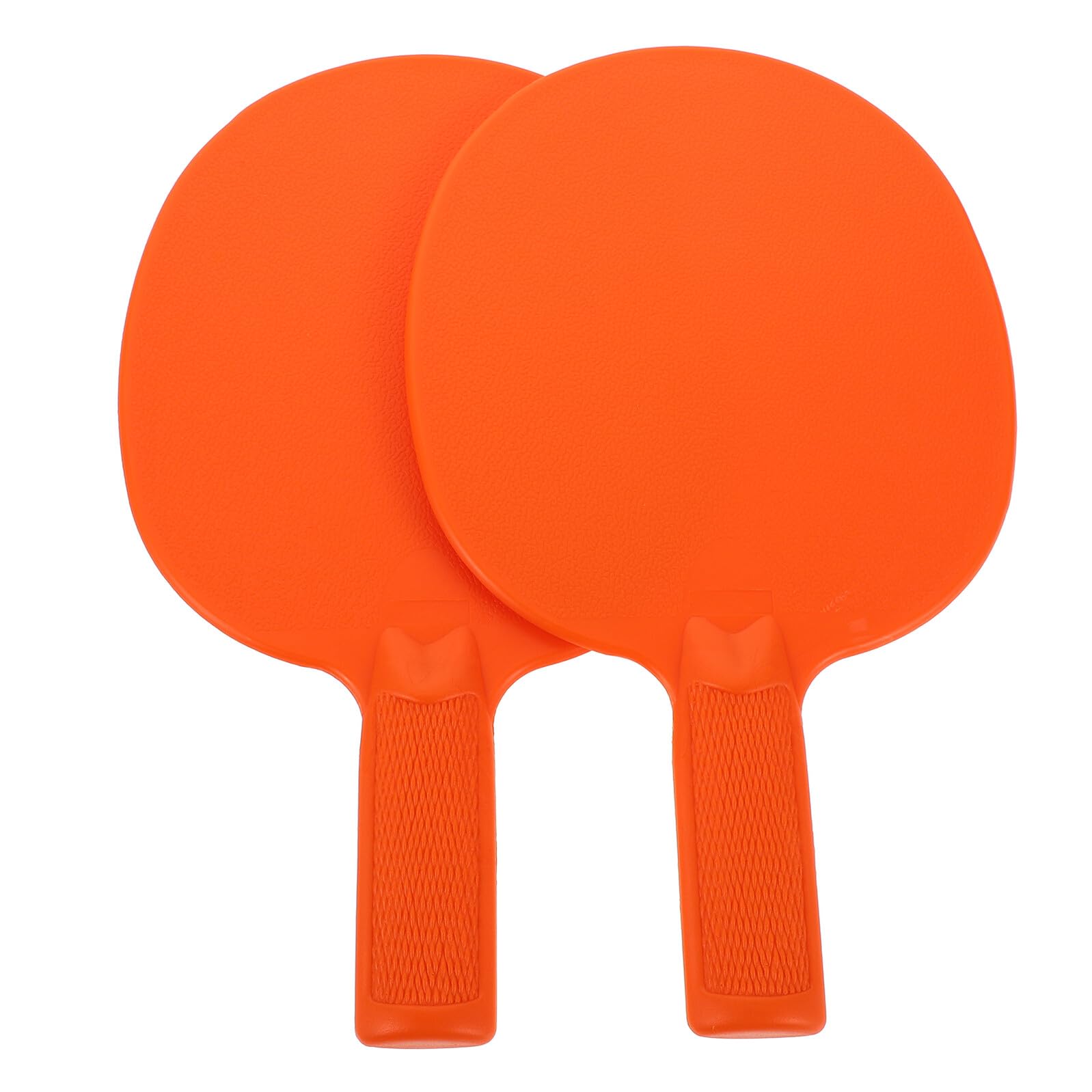 Toyvian Children’s Table Tennis Paddles 2pcs, Weatherproof Plastic Training Rackets for Beginners, Lightweight Orange Ping Pong Bats for Boys and Girls’ Indoor and Outdoor Practice