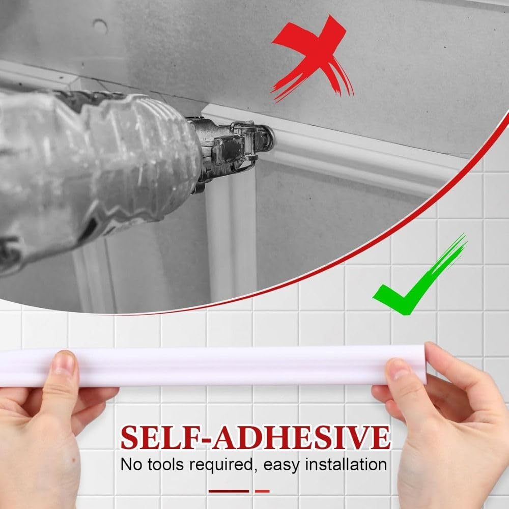 Rodapies Autoadhesivo Moldura decorativa de pared autoadhesiva 3D TPE for marco de ventana, decoración del hogar, panel de riel for silla, fondo de TV(23mm x 3.0m)