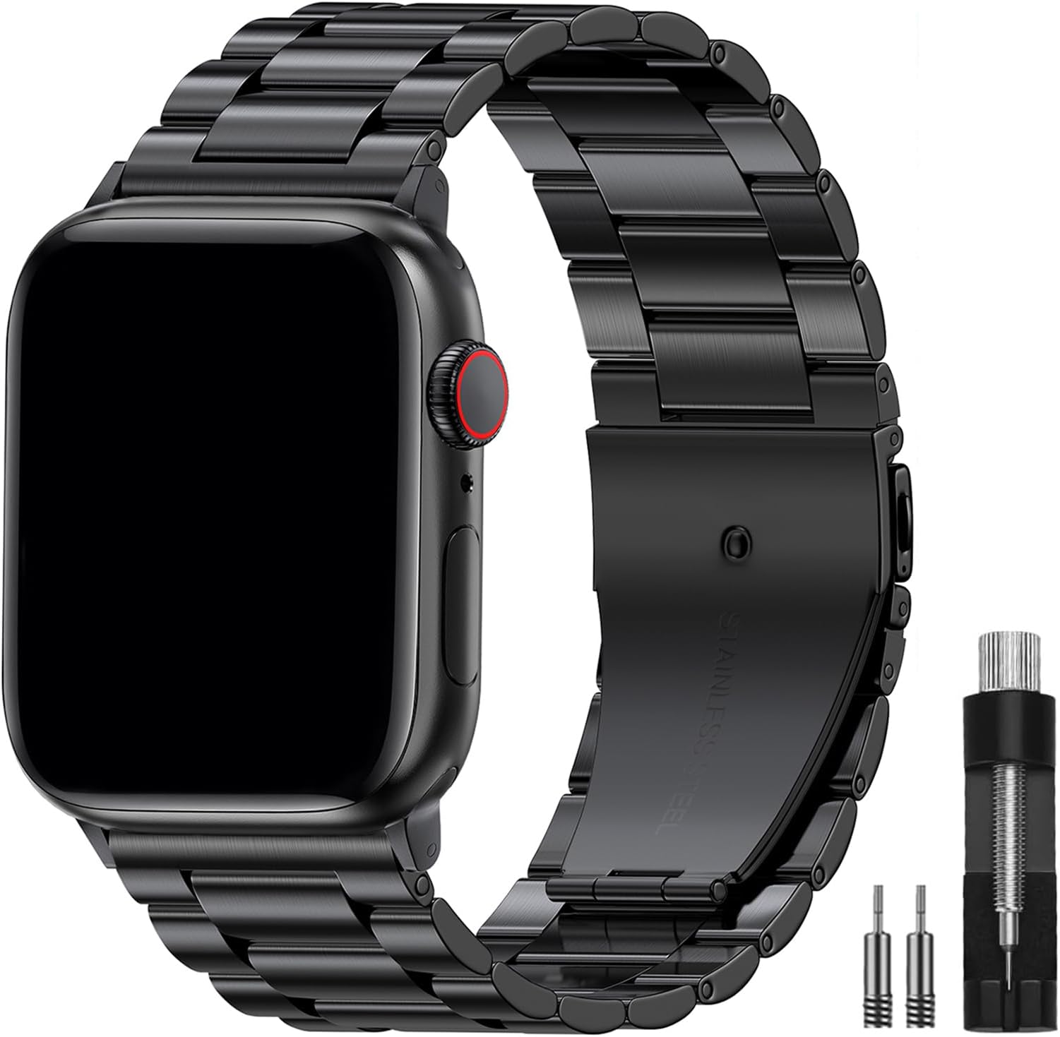 Metal Band Compatible with Apple Watch Bands for Men 49mm 46mm 45mm 44mm 42mm 41mm 40mm 38mm, Business Stainless Steel Strap for iWatch Bands Series 11 10 9 8 7 6 5 4 3 2 1, SE3 2 1, Ultra3 2 1
