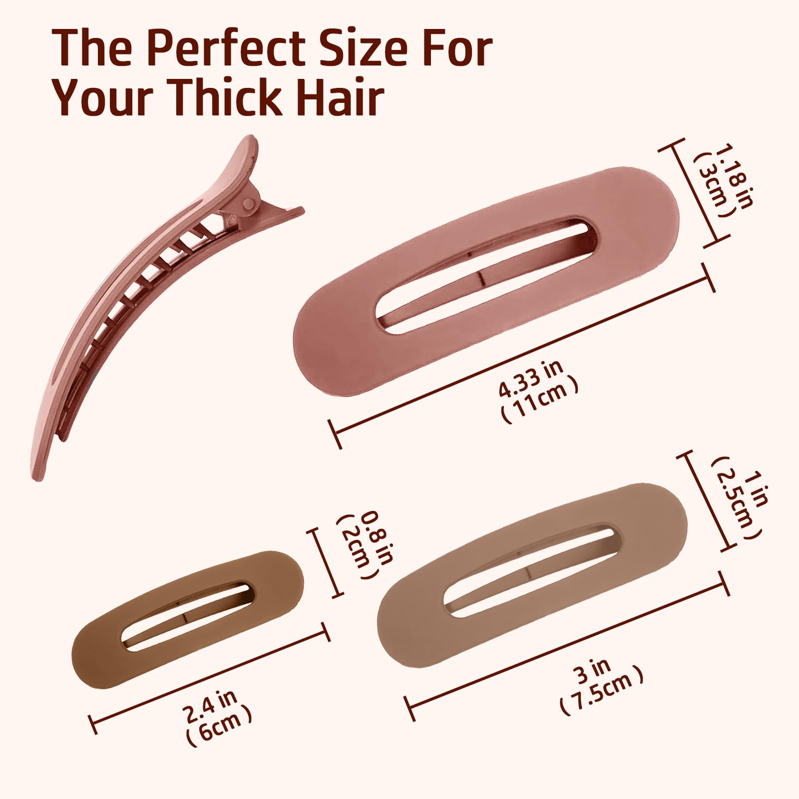 Crocodile Clips Hair, Duckbill Hair Clips - Image 3