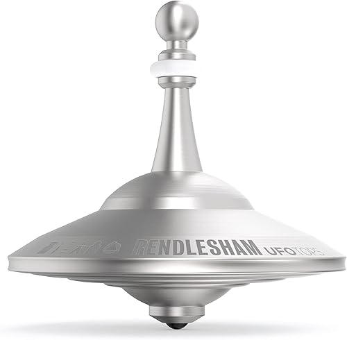 trompos UFO – Trompo de metal. Juguete divertido para niños y adultos. Inspirado en el avistamiento OVNI documentado en 1947 en Roswell, Nuevo