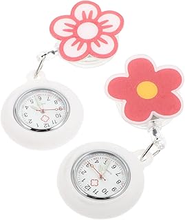 2 Pçs Relógio De Enfermeira Relógio Digital Clipe De Relógio De Enfermagem Clipe De Bolso Relógio De Enfermeira Relógio De Lapela Pendurado Relógio De Bolso Estetoscópio Relógio