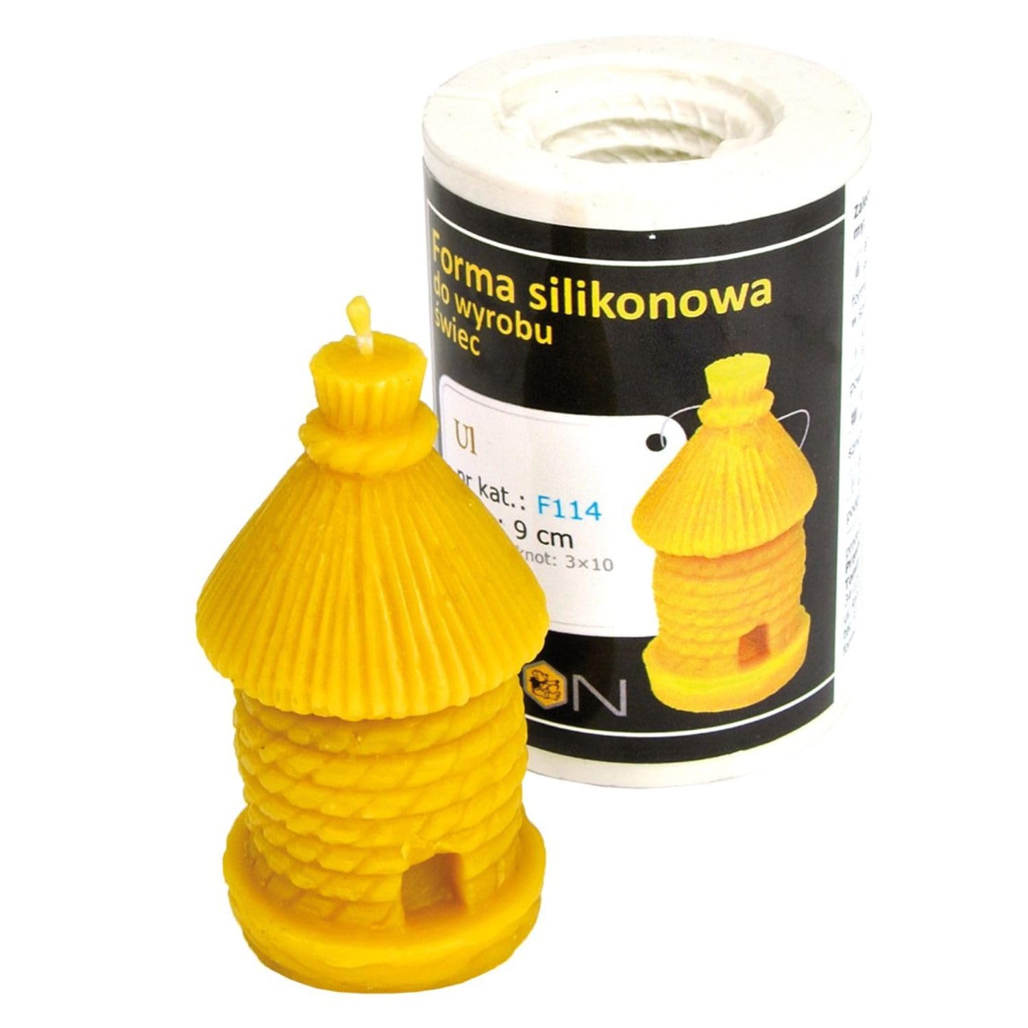 LYSON Kerzengießform Silikonform mit Waben-Imkermuster Kerzenherstellung Bienenwachs Kerzen Geschenkidee SilikonForm Set/Giessform/silicone mold set