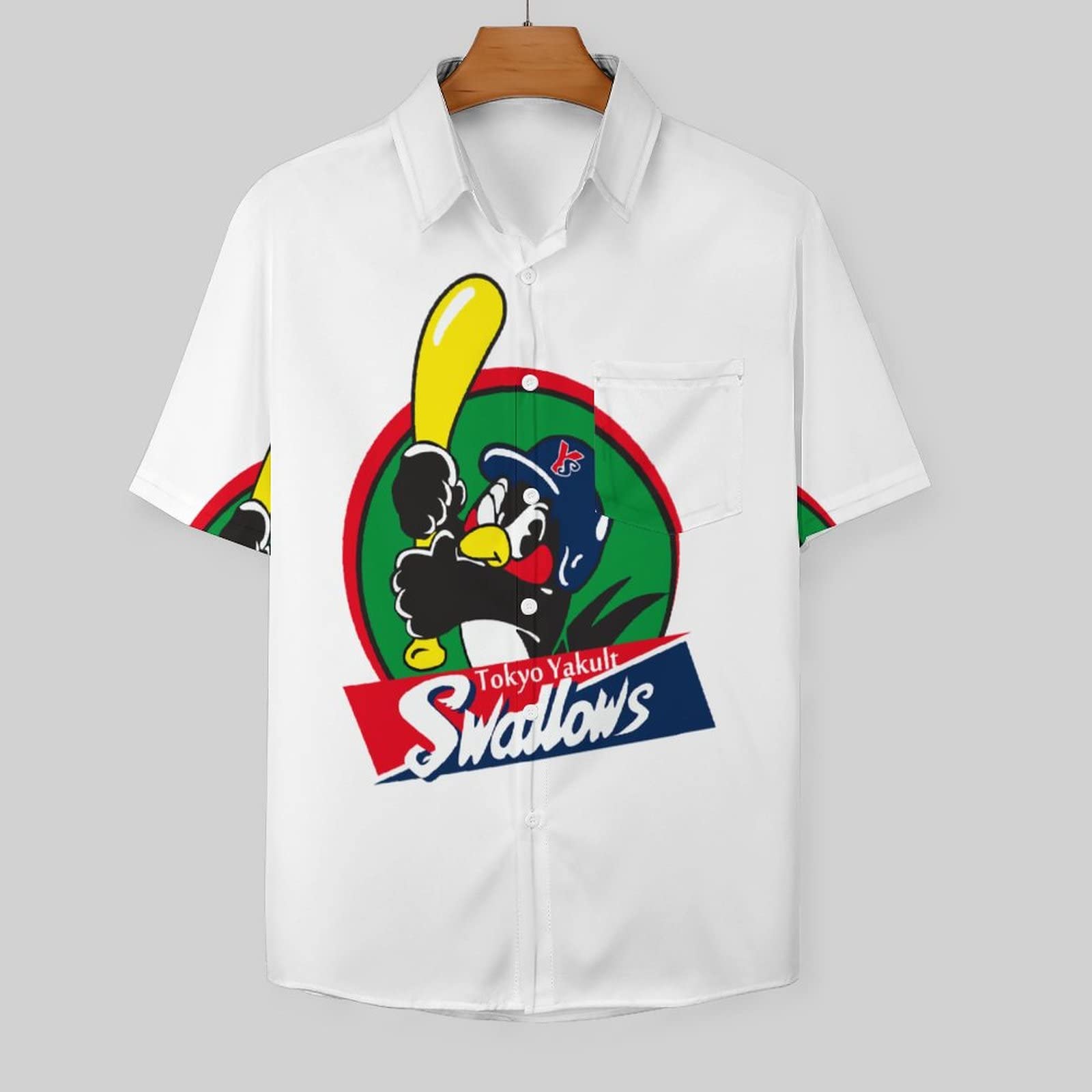 Amazon.co.jp: シャツ メンズ 半袖 東京ヤクルトスワローズ つば九郎