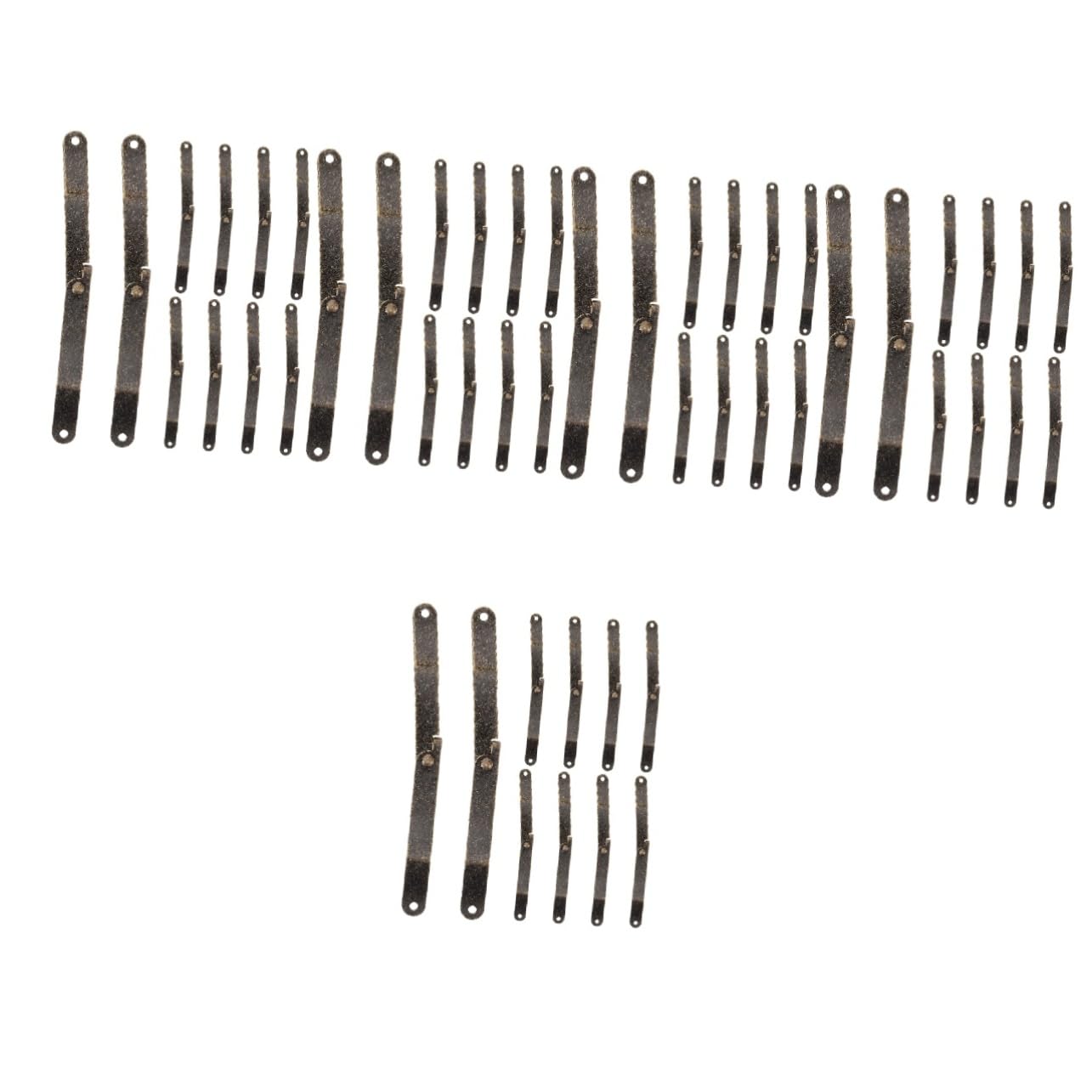SHINEOFI 5 Set Cerniere Vintage Per Scatole Imballaggio Cerniere Per Scatole Stile Antico Facili Da Installare E Silenziose 10 Pezzi*5