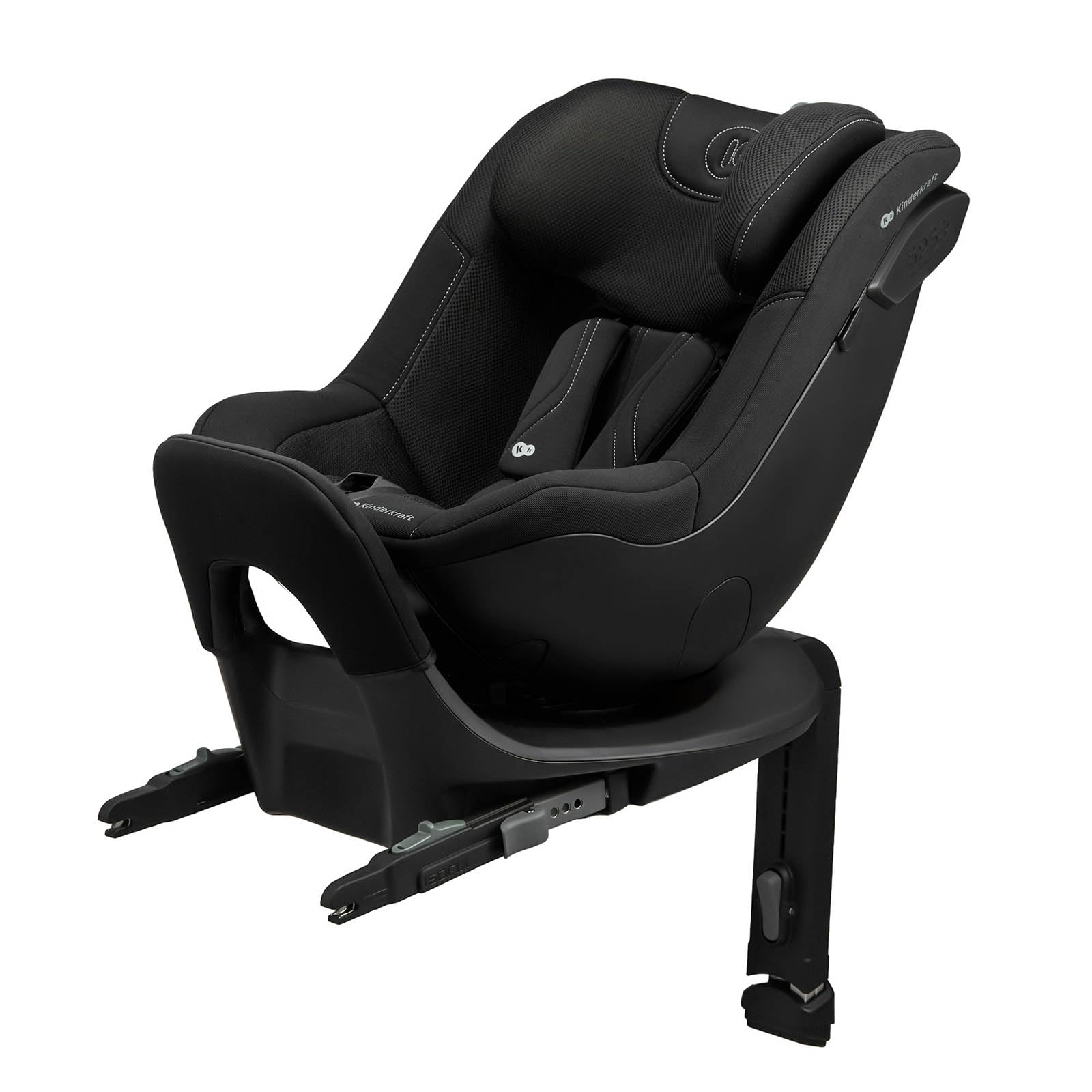 Kinderkraft I-GUARD PRO i-Size, siège auto rotatif 360°, 61–105 cm, ISOFIX, jambe de support, harnais 5 points, H-GUARD, SPS+, Noir