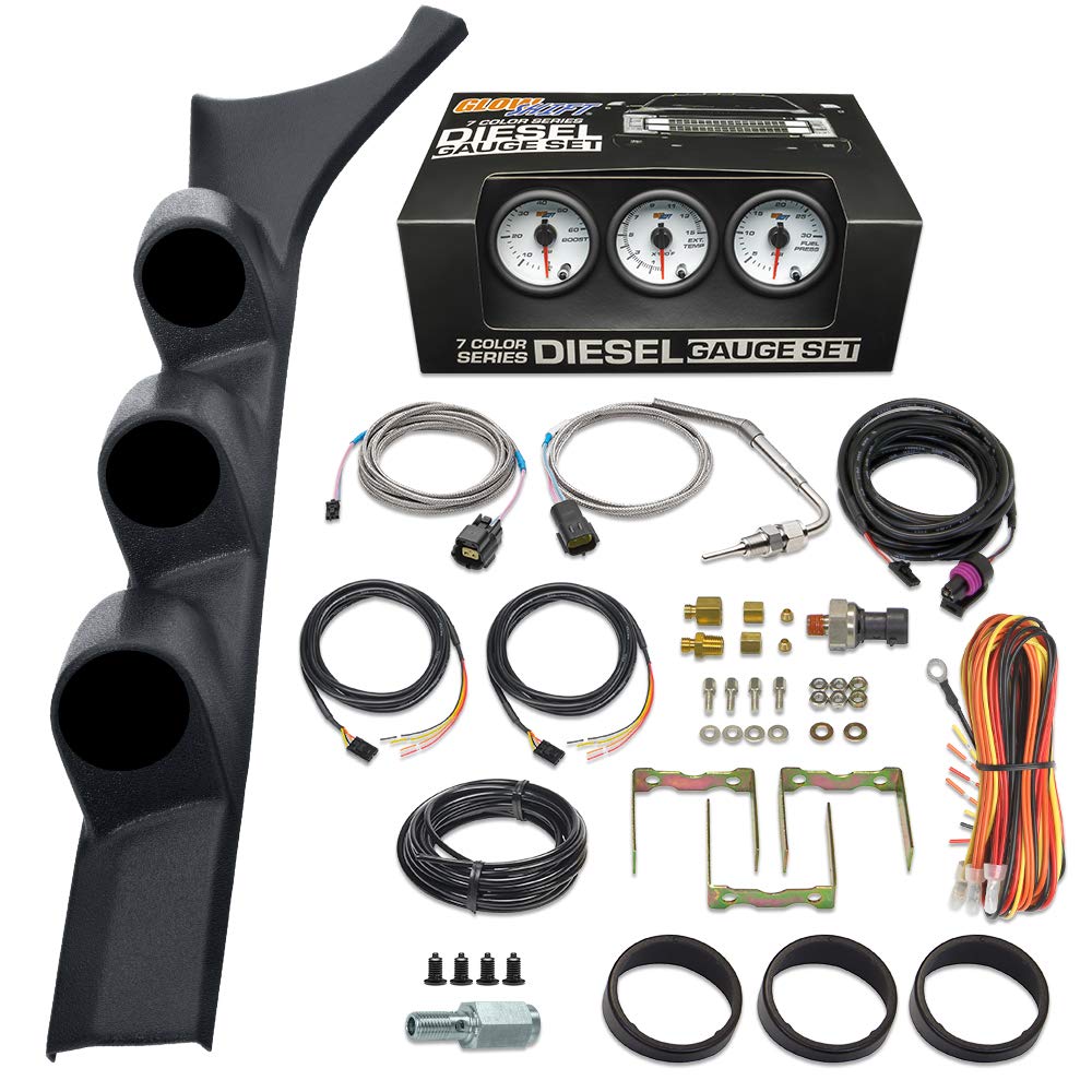 Buy GlowShift Diesel Gauge Package Compatible with Dodge Ram Cummins