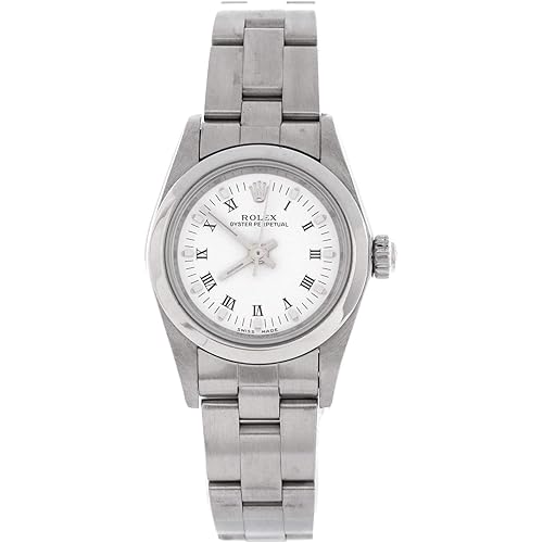 Rolex, Pre-Loved Oyster Perpetual Automatic Watch Stainless Steel 24, Silver