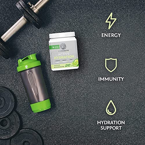 Sunwarrior Vegan Electrolytes Powder With Vitamin B12 | Coconut Powder Keto Plant Based No Added Sugar Gluten Free Dairy Free | Cucumber Lime 1.05 Lb | Hydration Powder For Pre Workout Post Workout #TOP3