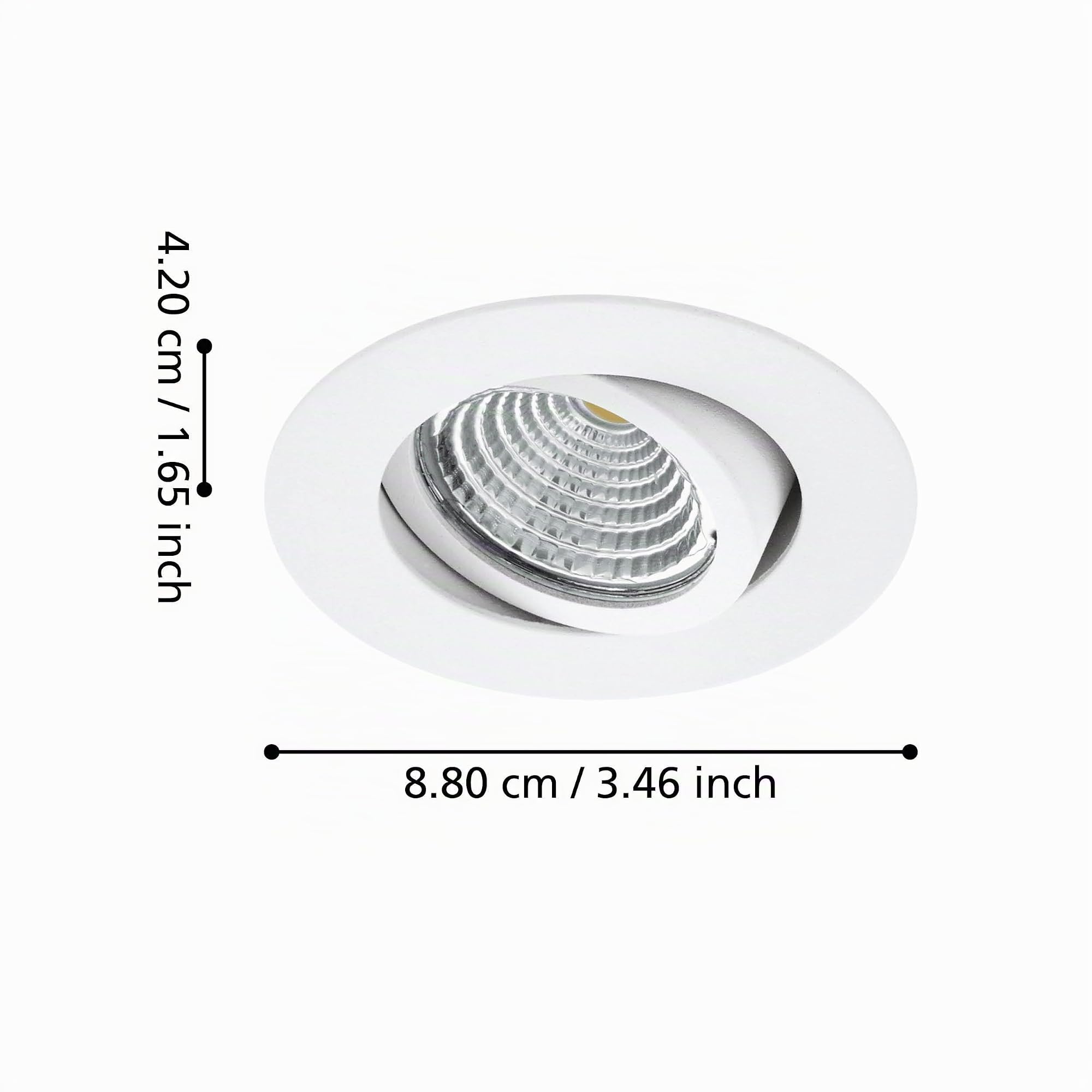 Eglo Lot de 3 spots LED encastrables Saliceto, plafond dimmables