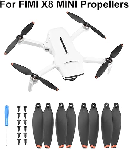 Miniatura 2 de SeiZed Propeller for FIMI X8 MINI Drone Replacement Low Noise Props Spare Parts Light Weight Prop Folding Blade Wing Accessory (Color  Golden Edge)