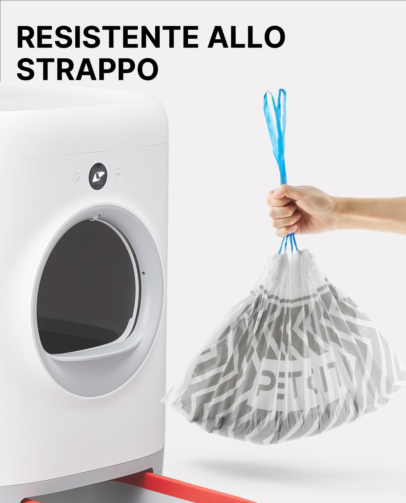 PETKIT Sacchetti per Escrementi per Gatti, Sacchi per Lettiera per PURA Max 2 e PURA X, 5 Rotoli*20 (100 Pezzi)