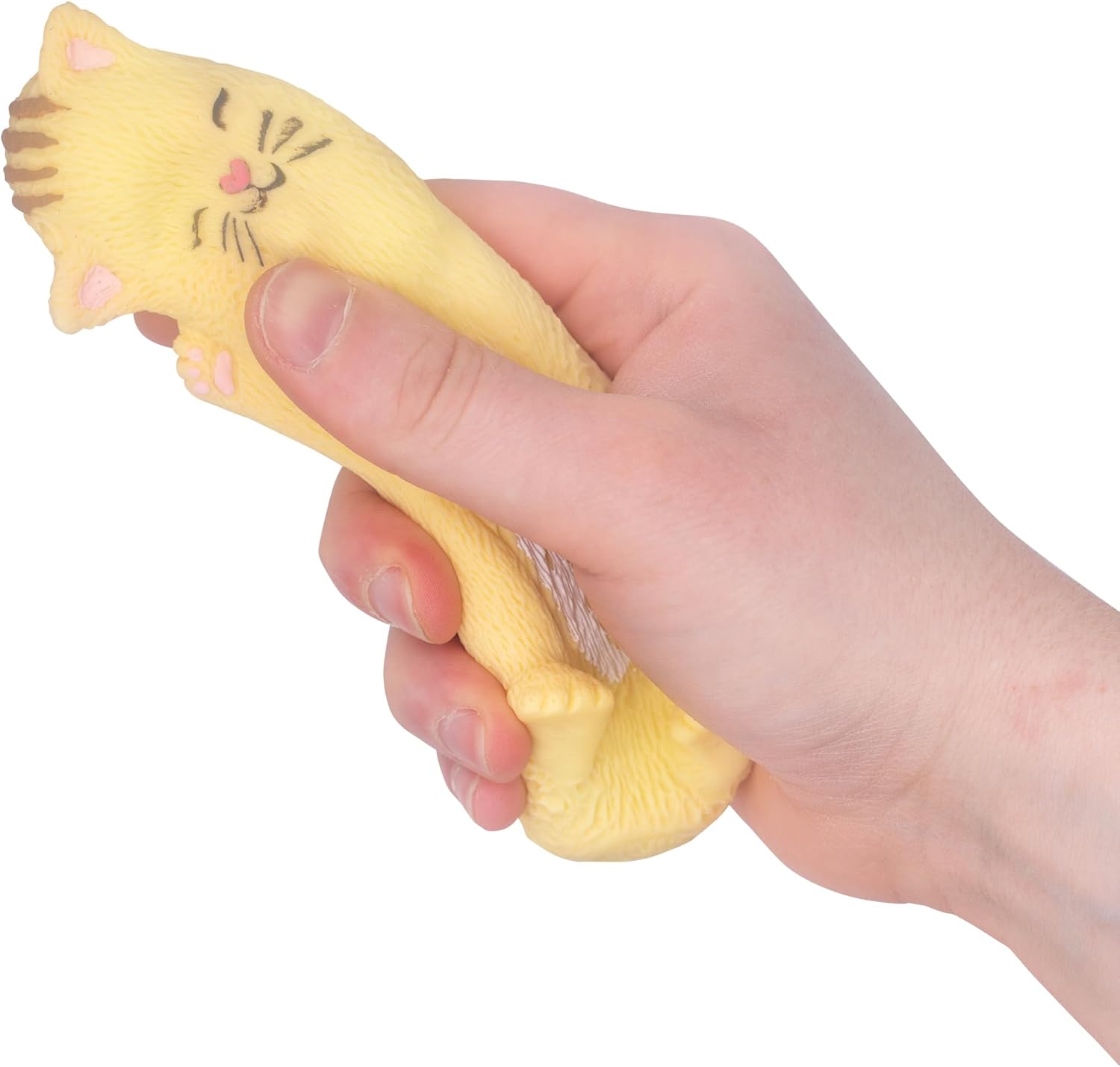 Tobar 38757 SCRUNCHEMS Stretchies Lucky CAT Stress Squish Ball Toy, Multiple Colours