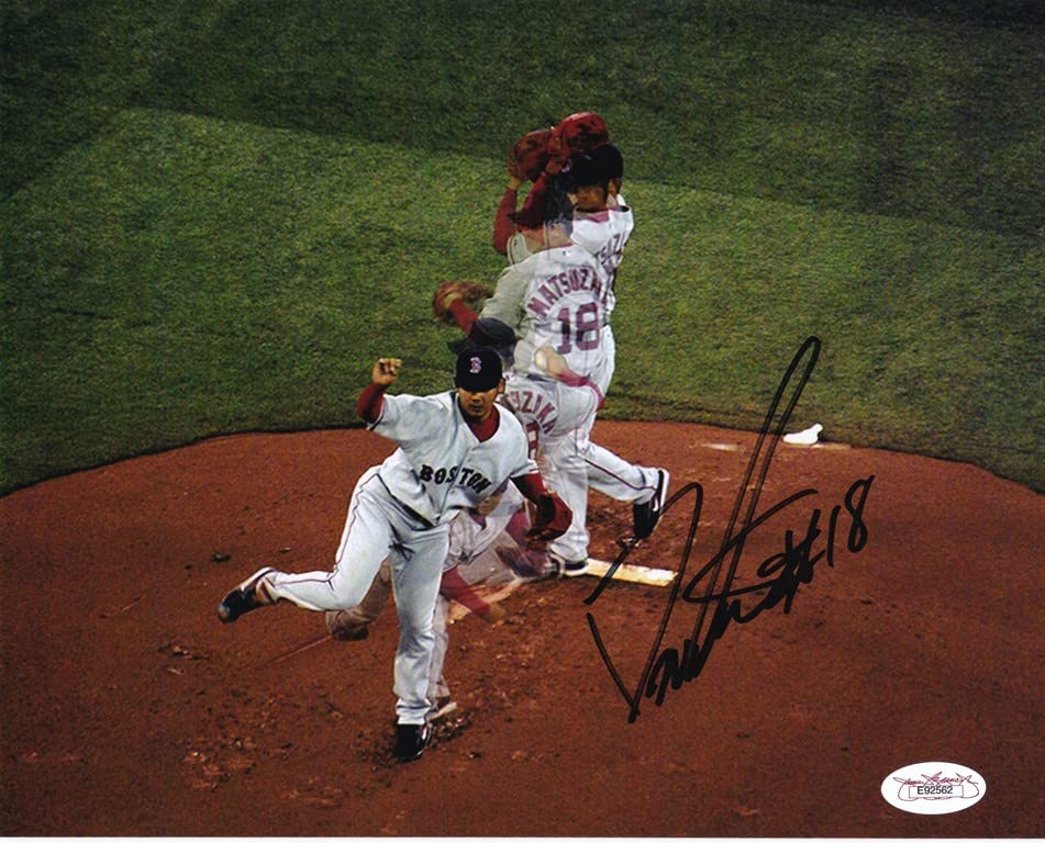 Amazon | 松坂大輔 MLB 時代 直筆 サイン + 背番号 #18 入り 8×10 
