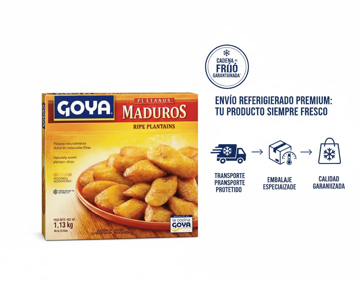MADUROS - Ripe Plantains - Plátanos Maduros Fritos en Rebanadas (1,13 kg) PACK DE 6UND- Producto Refrigerado TOTAL 6.7KG BY NEXU
