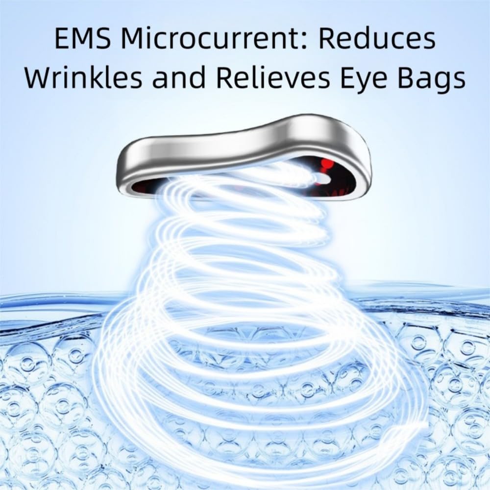 Eye Pods Red Light Therapy Eye Massager, Newtiful Eye Pods, Eyepods for Under Eye Bags, Reduce Puffiness and Dark Circles, Portable Device with Gel (1 PC Eye Pods with 1* Eye Cream)