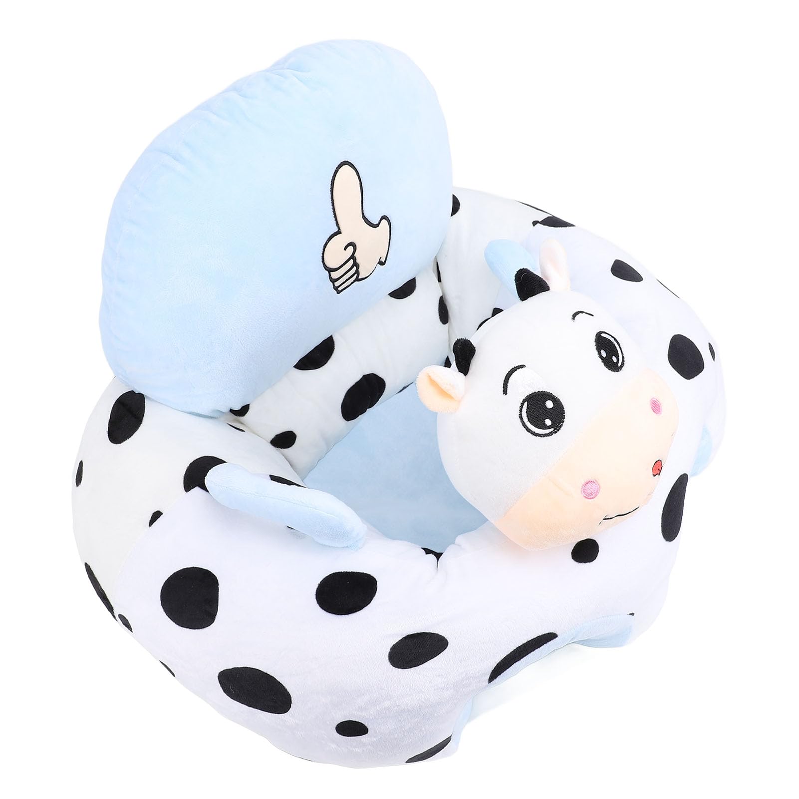 Sedile di Supporto per Neonati in Peluche con Design Creativo a Forma di Animale Comoda Sedia da Apprendimento per Bambini