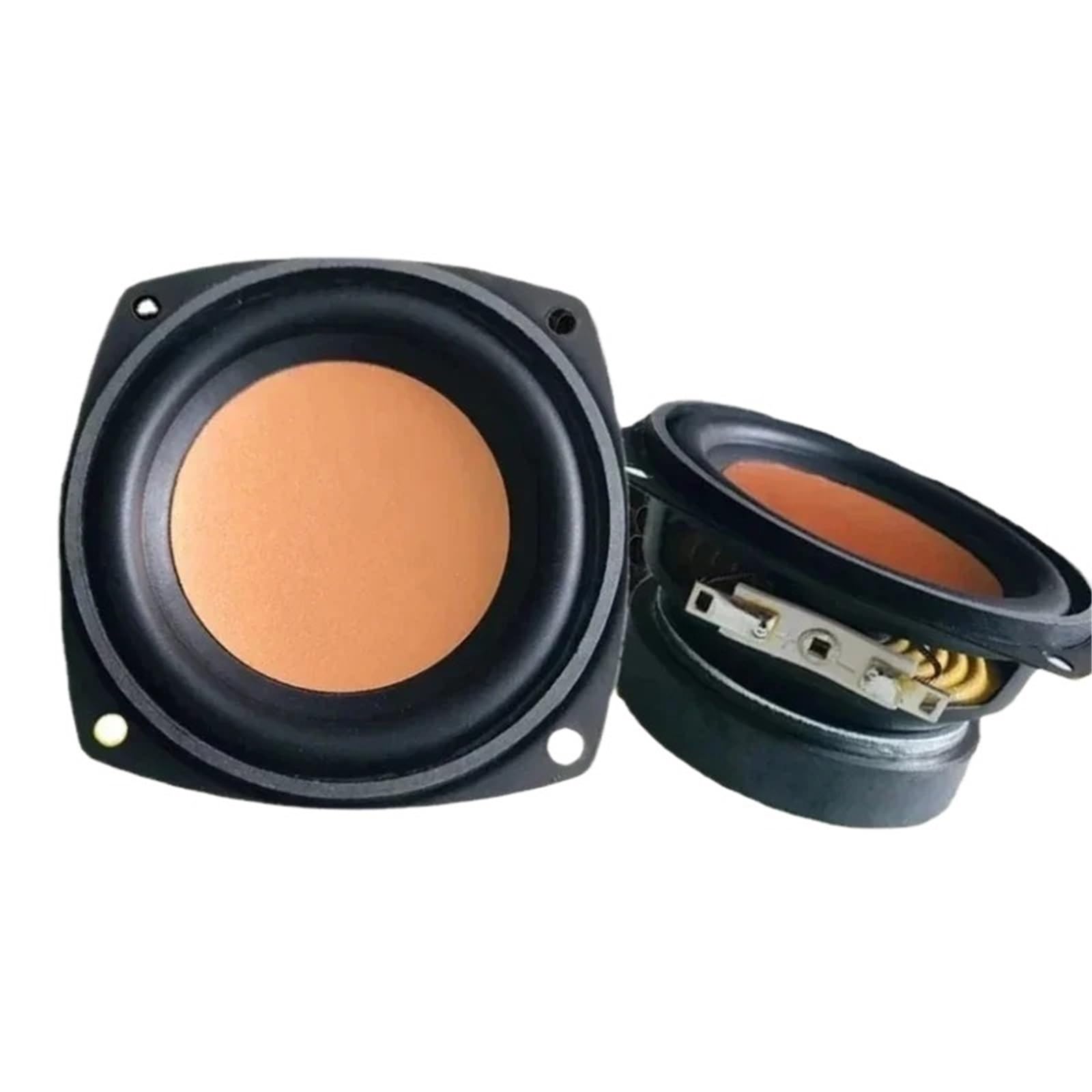 Altavoz de Audio portátil de 3 Pulgadas, 2 uds., 4 Ohm, 8 Ohm, 20W, Altavoz de Sonido de Rango Completo, Borde de Goma, Audio en casa(4 Ohm 20W Speaker)