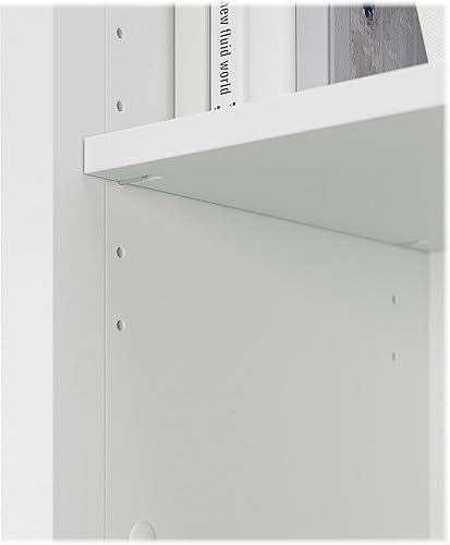 Miniatura 6 de Bush Furniture BSH24462997 Salinas - Librería de 5 estantes de altura de 63 pulgadas de alto, gris Shiplap, blanco puro, 2 unidades