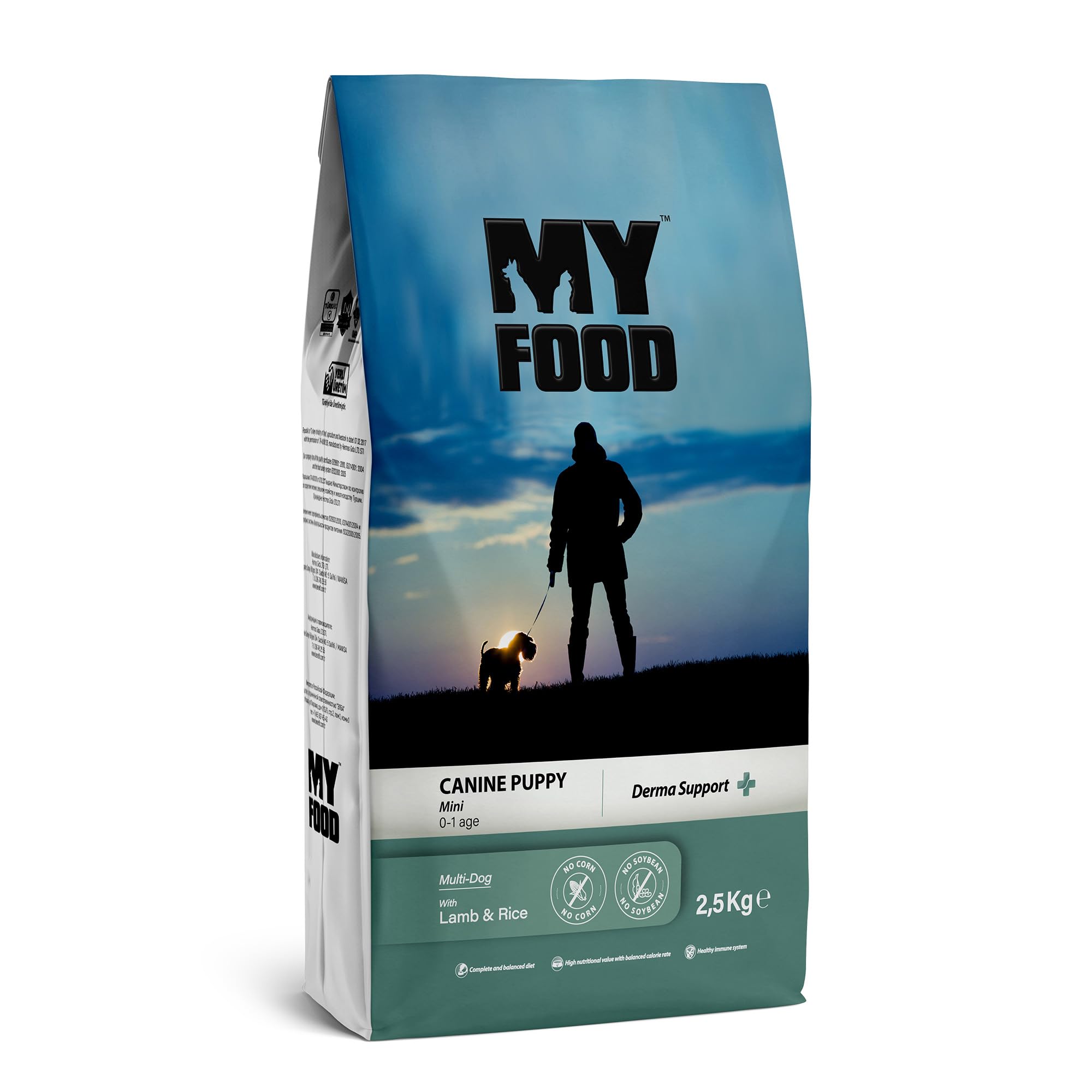 Myfood Yavru Köpek Maması Mini Irk Kuzulu 2,5 Kg