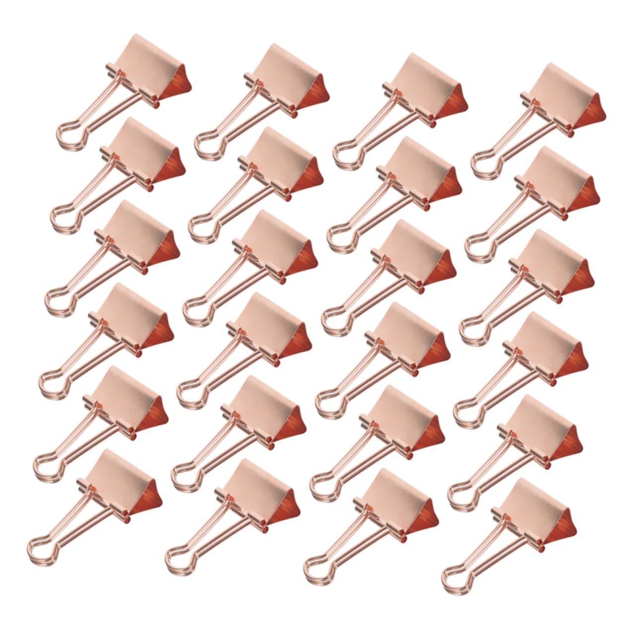 100pezzi Fermagli Pieghevoli in Metallo Oro Rosa Fermagli Per Quaderni e Cancelleria Decorativi Chiusura Scomparsa Per Ufficio e Scuola Per Documenti Resistenti