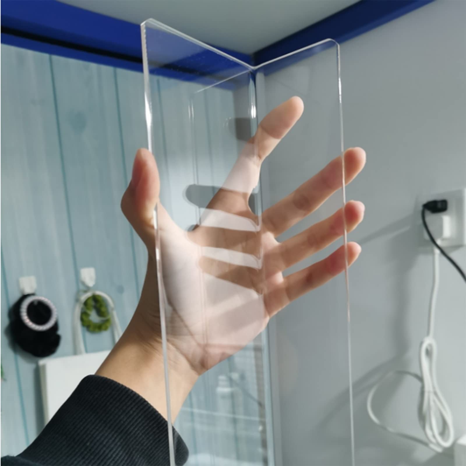Blokada Zabawek Pod Kanapę, Zderzak Zwierzęta Psy Koty Blokady Barierka Pod Łóżko, Przegroda Akrylowa(Clear,50x5x8cm/19.7x2x3.1in)