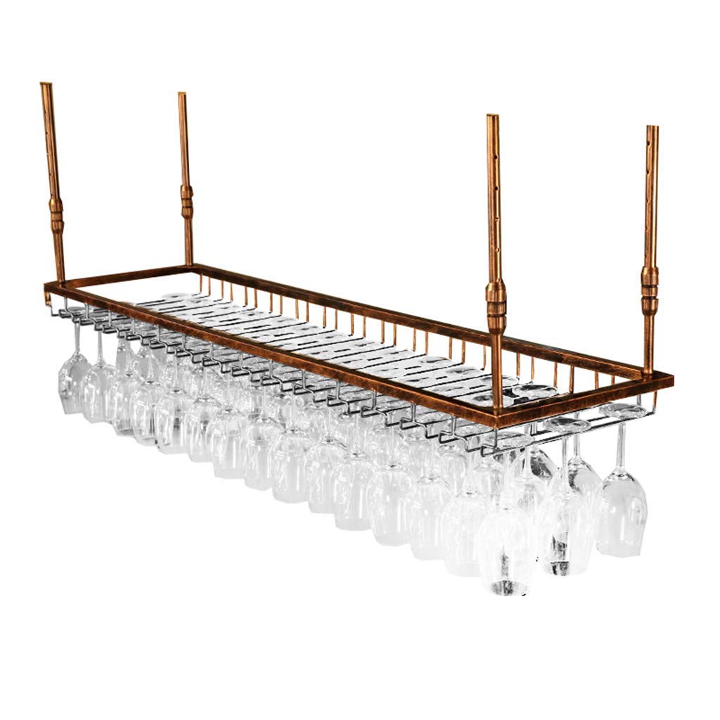 Porte-bouteilles de vin de plafond casier bouteille suspendu bronze 120x40cm
