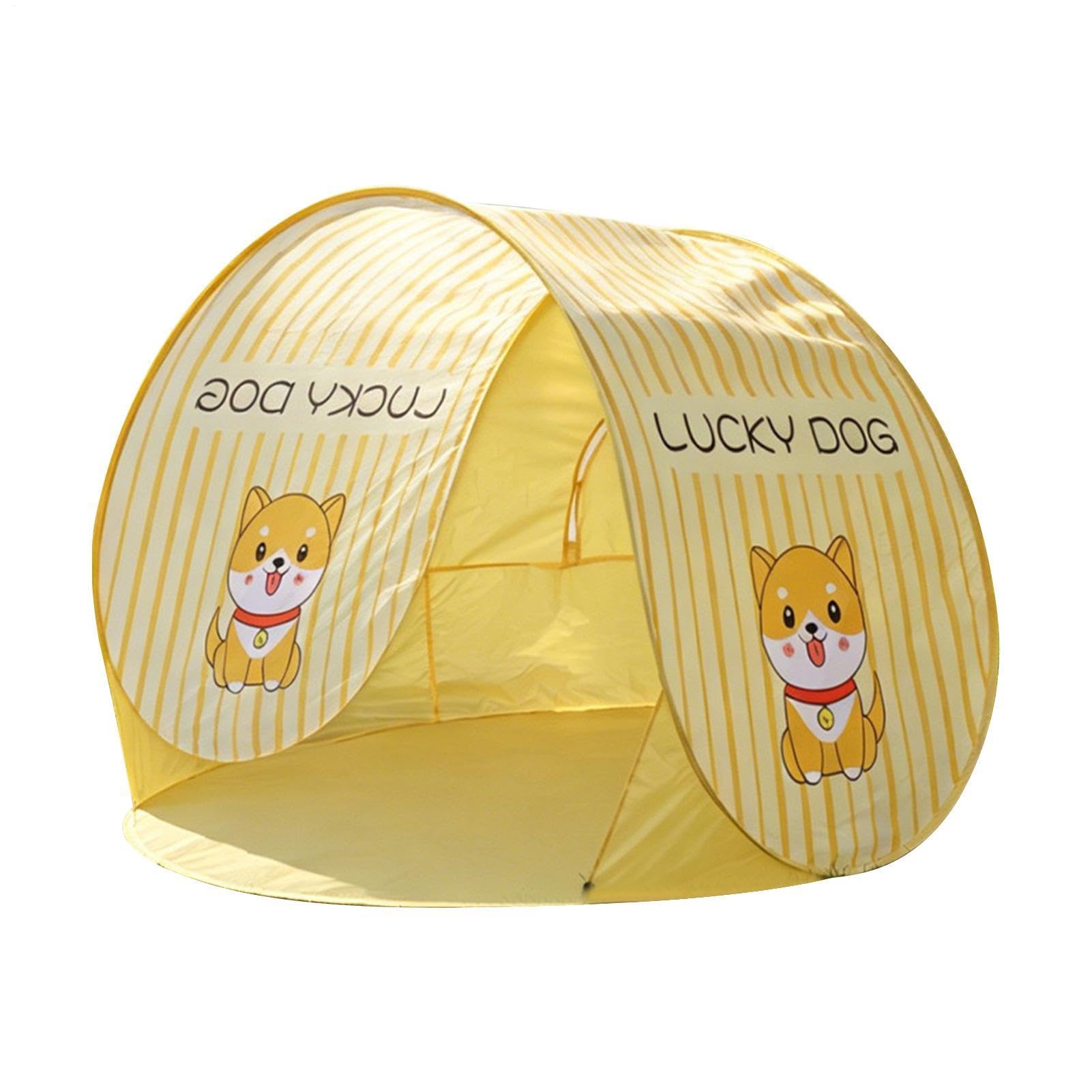 Parasol słoneczny na plażę - łatwy w montażu przenośny domek, anty-UV parasol plażowy | na kemping, podróże, pikniki, basen, ogród, sport, pies