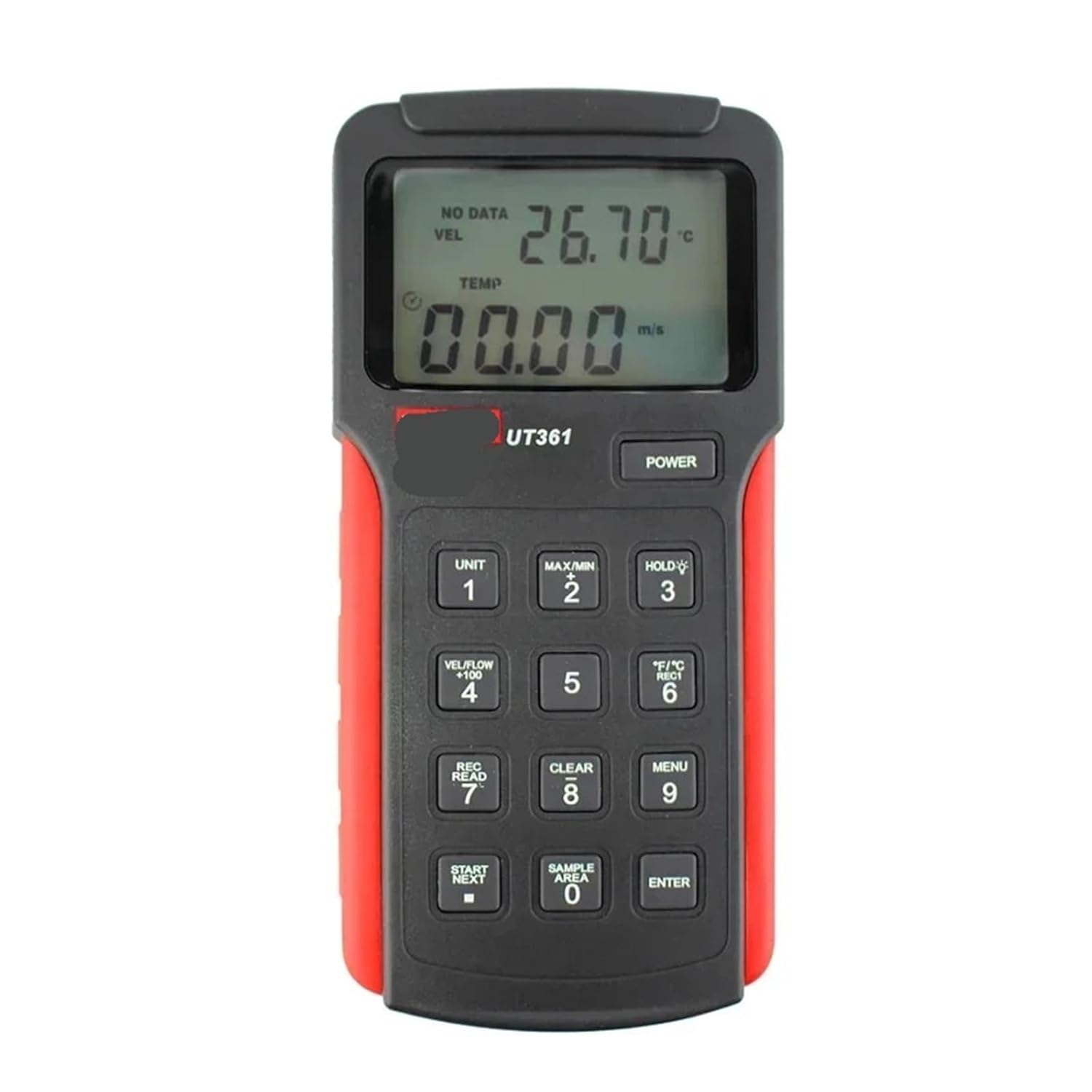 UT361 Anemometer Temperature Tester Unit Switching Wind Speed Display