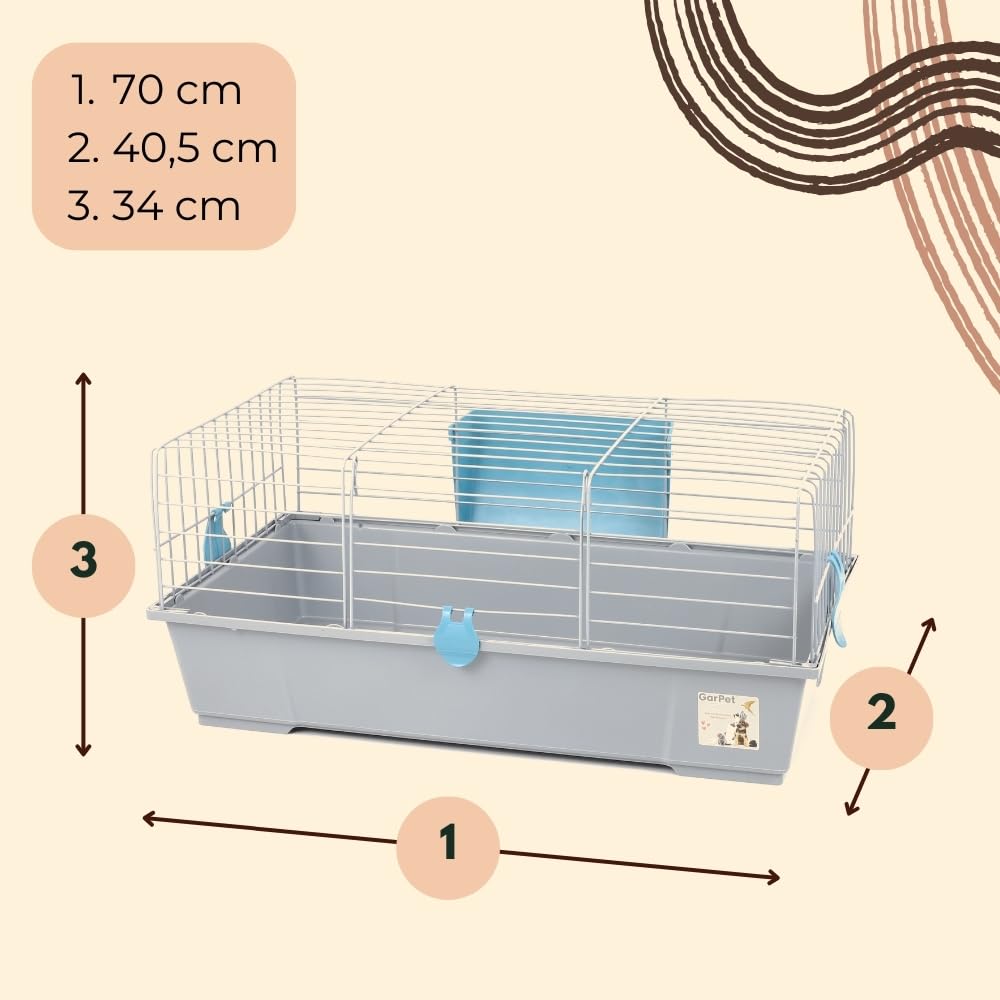 GarPet Kaninchenkäfig innen Indoor Hasenkäfig Meerschweinchen Käfig Hasenstall Kaninchenstall Nagerkäfig