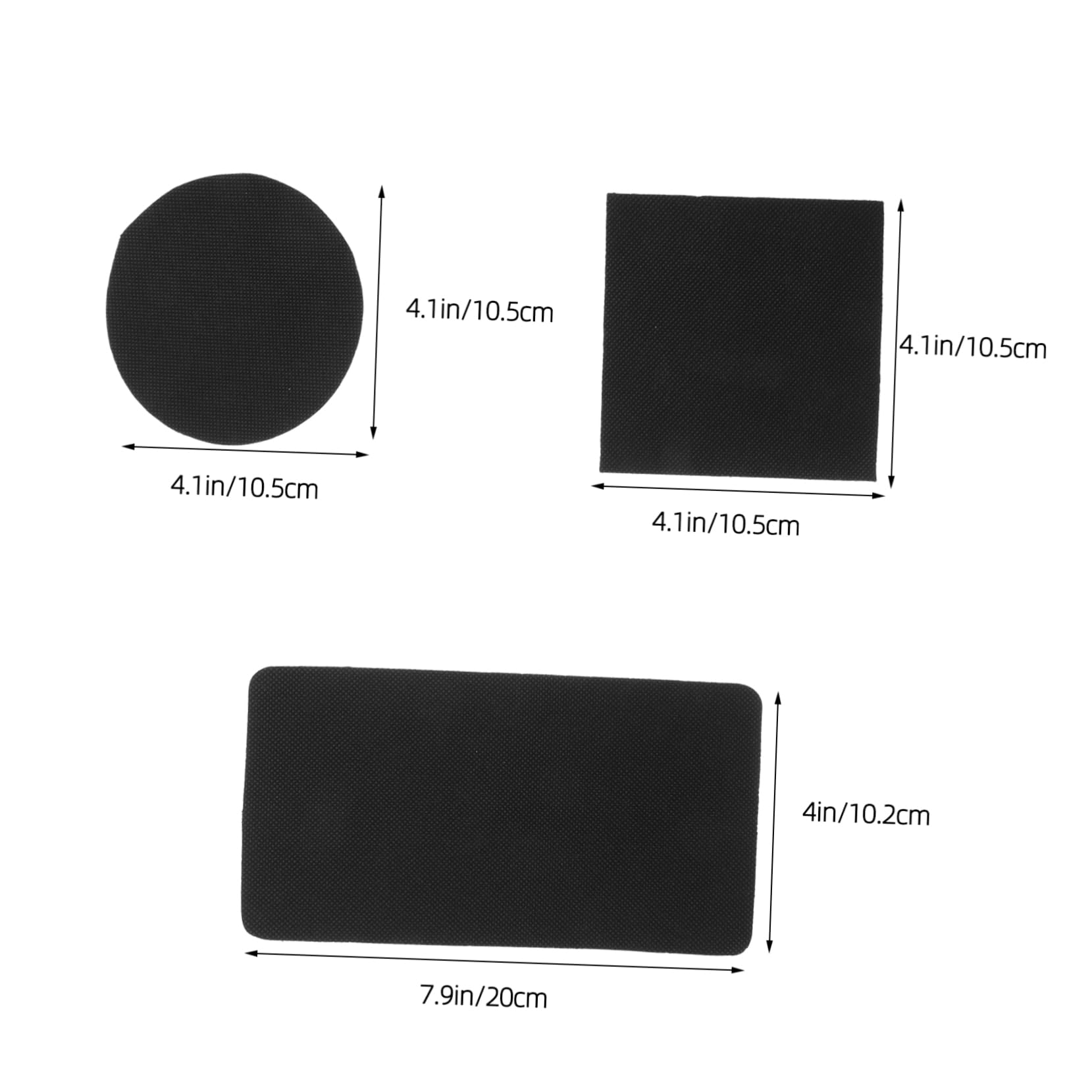 GRIRIW 6Sets Trampoline Mat Repair Kit Self Adhesive Patches in and Rectangular Shapes for of Holes and Tears Trampoline Mats Durable and Easy to Use