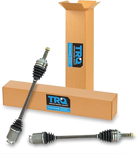 Miniatura 161 de TRQ Juego de 2 piezas de ensamblaje de eje CV delantero del lado del conductor y del pasajero, compatible con transmisión automática Mazda 3 i