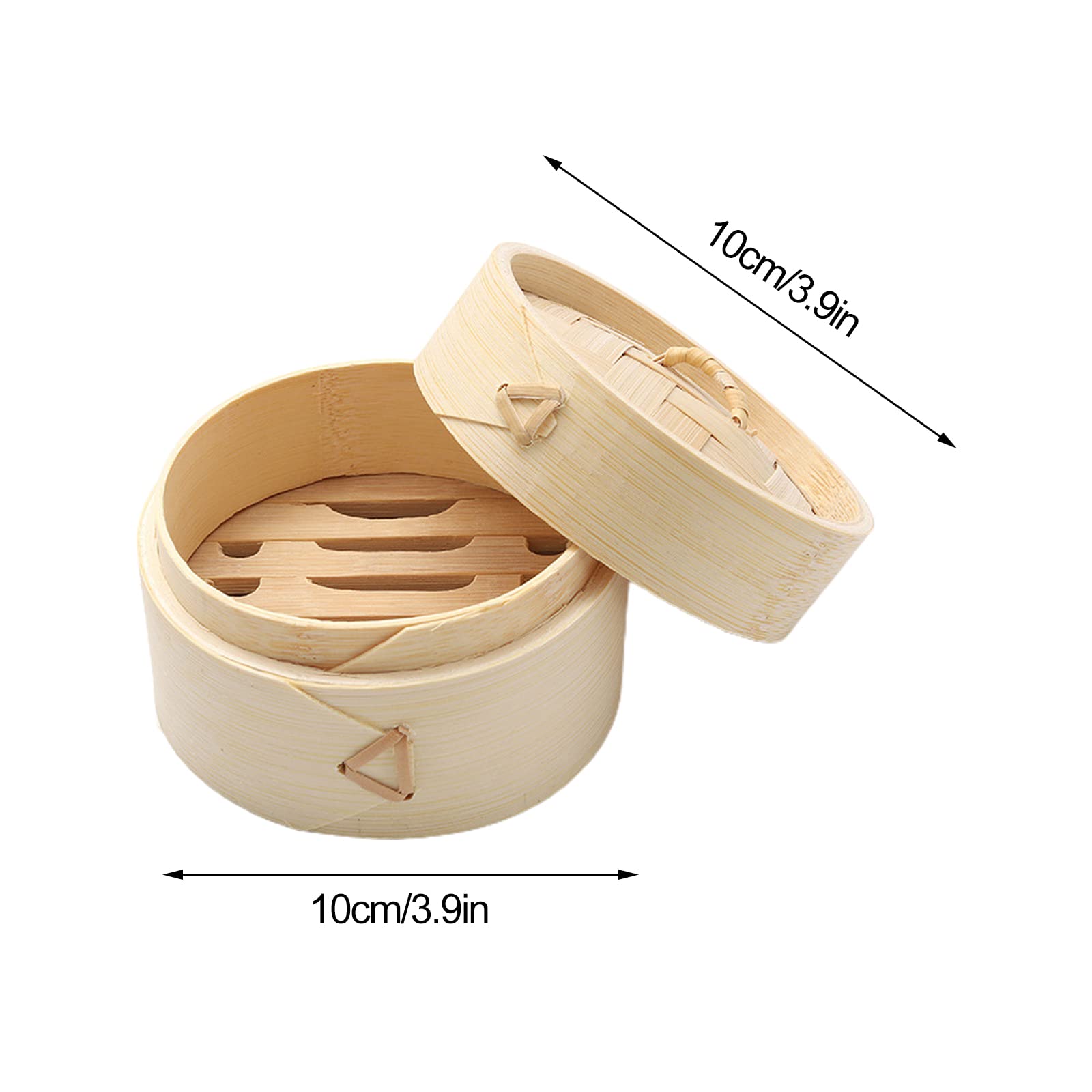 Amazon.com: 10cm Mini Bamboo Steamer Basket, Soap Holder Handmade