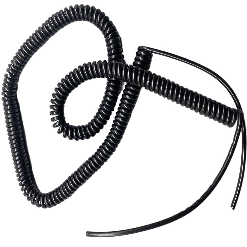 Sprężynowy kabel spiralny Kabel spiralny 8 żył Standardowa wtyczka Wytrzymałość Sprężynowy przewód zasilający Wielordzeniowy Elastyczny drut sprężynowy Zwijana cewka(Stretch 2.5 Meters)